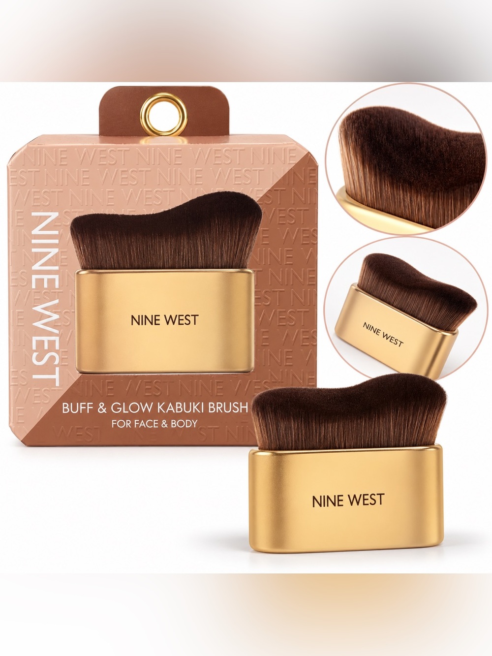 Nine West Buff & Glow Kabuki Brush Face & Body NEW